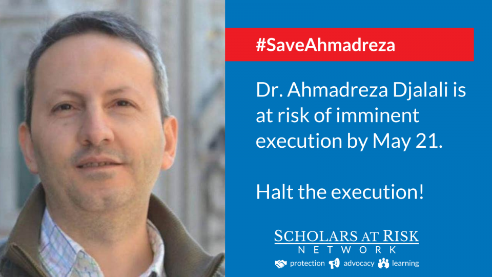 Azione immediata necessaria per salvare la vita del dottor Ahmadreza Djalali: appello di SAR Italia