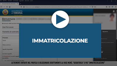 Video tutorial: Immatricolazione